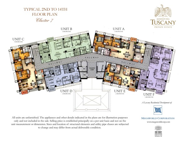 Tuscany Private estate Floor plan